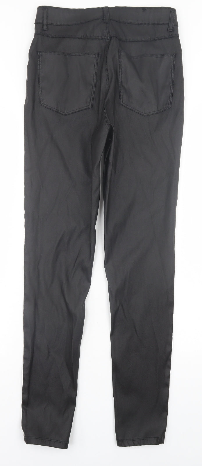 Denim & Co. Womens Black  Polyester Skinny Jeans Size 10 L28 in Regular Button