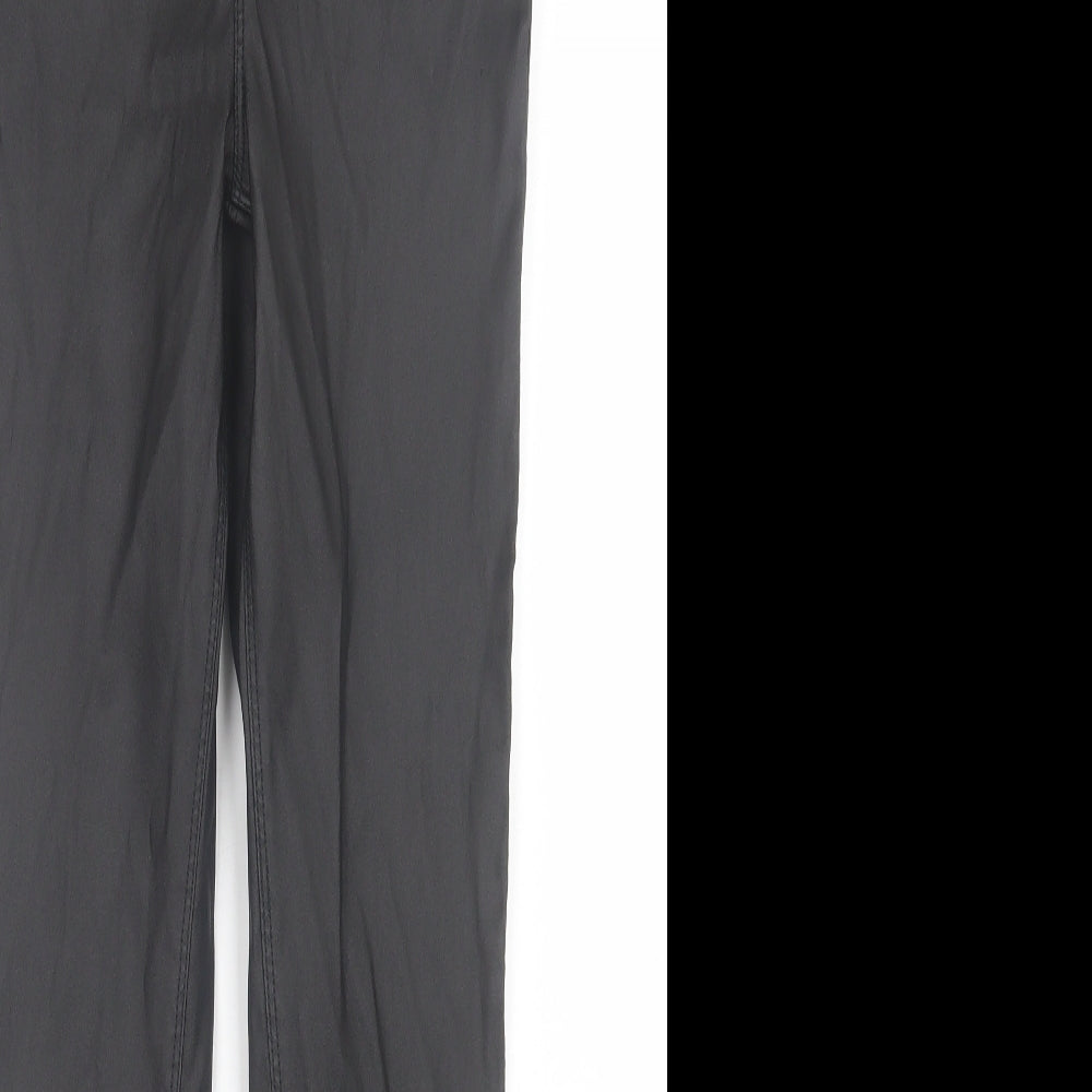 Denim & Co. Womens Black  Polyester Skinny Jeans Size 10 L28 in Regular Button