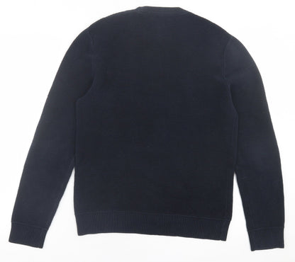 club manaco Mens Blue Crew Neck  Cotton Pullover Jumper Size XS