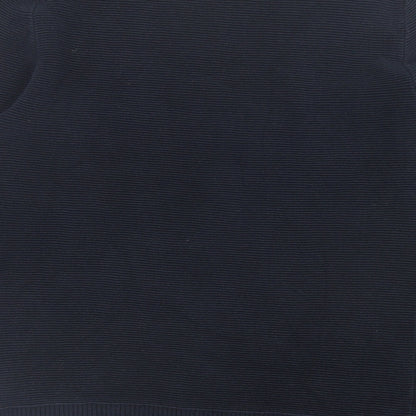 club manaco Mens Blue Crew Neck  Cotton Pullover Jumper Size XS