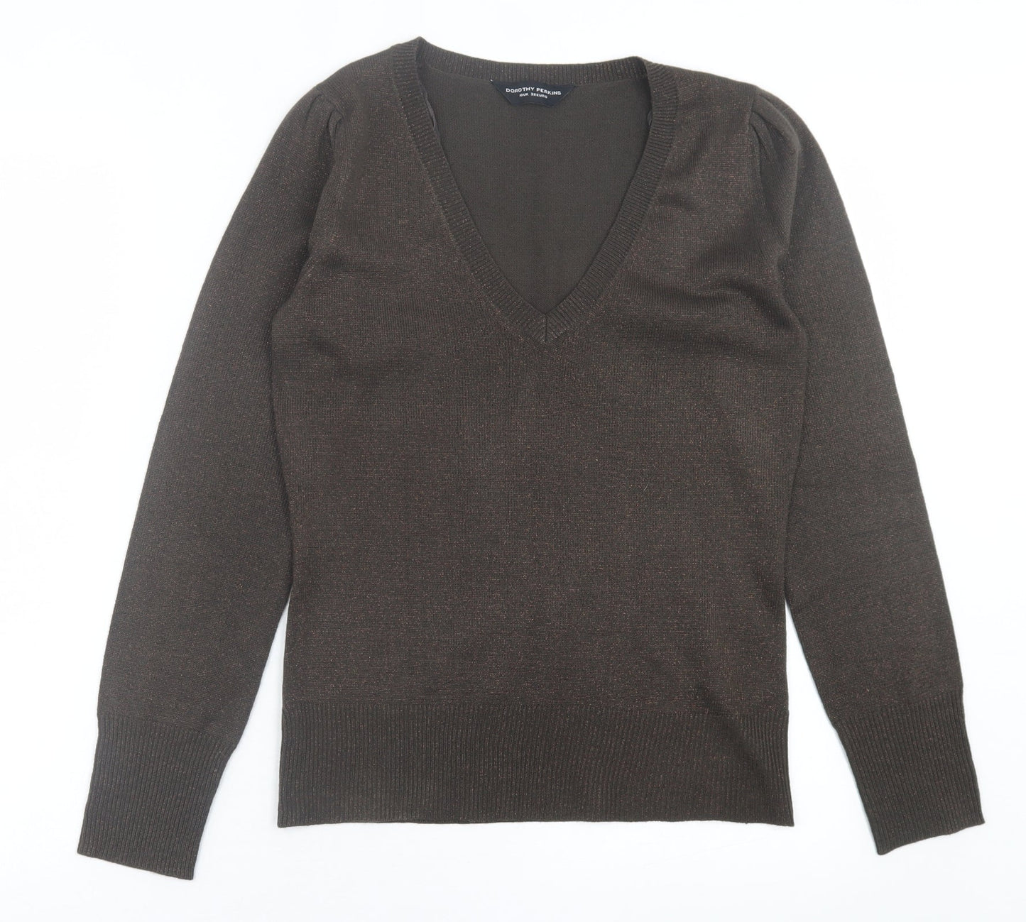 Womens UK Size 10 Dorothy Perkins Brown Pullover Jumper