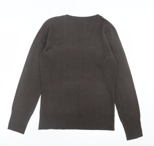 Womens UK Size 10 Dorothy Perkins Brown Pullover Jumper