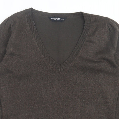 Womens UK Size 10 Dorothy Perkins Brown Pullover Jumper