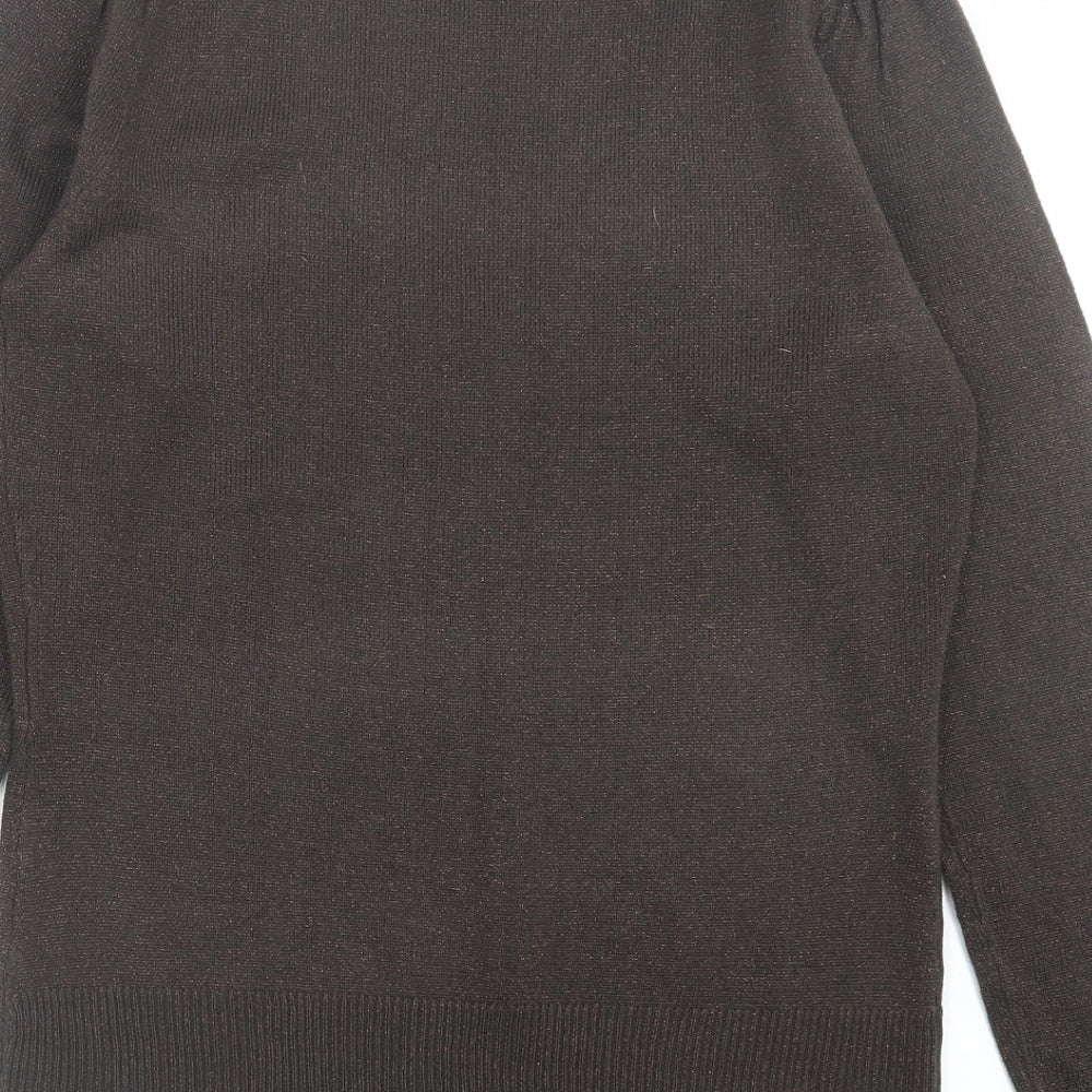 Womens UK Size 10 Dorothy Perkins Brown Pullover Jumper