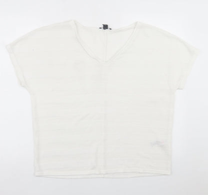 Womens UK Size L New Look White Pullover Jumper