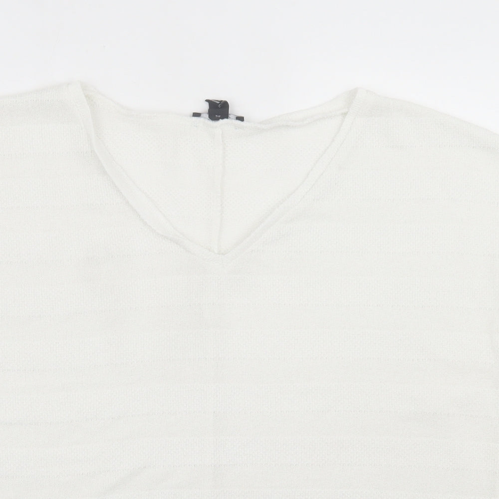 Womens UK Size L New Look White Pullover Jumper