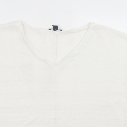 Womens UK Size L New Look White Pullover Jumper