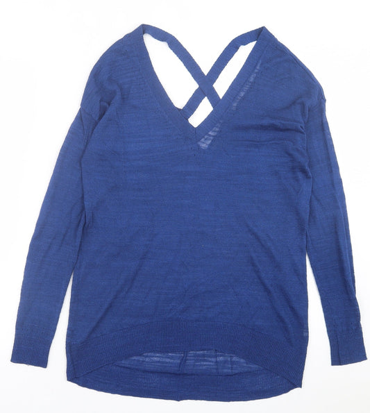 Womens UK Size 10 River Island Blue Pullover Jumper