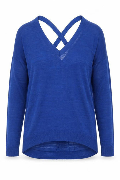 Womens UK Size 10 River Island Blue Pullover Jumper