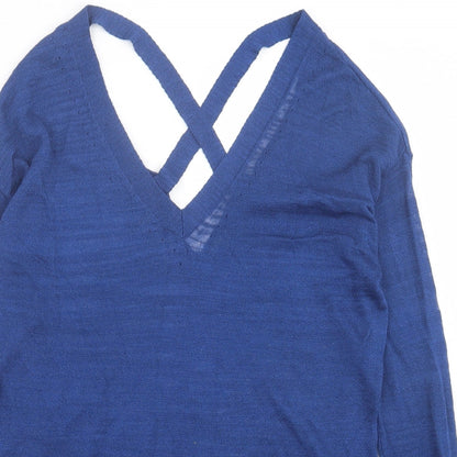 Womens UK Size 10 River Island Blue Pullover Jumper