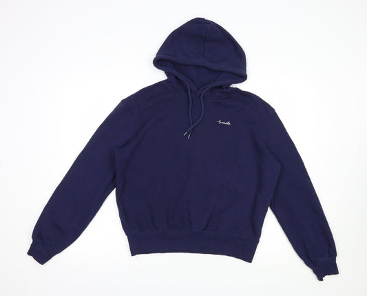 H&M Womens Blue  Cotton Pullover Hoodie Size XS  Pullover - Smile