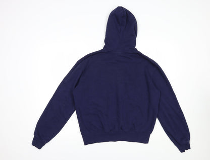 H&M Womens Blue  Cotton Pullover Hoodie Size XS  Pullover - Smile