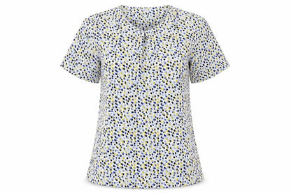Womens UK Size 6 Vortex White Basic Blouse