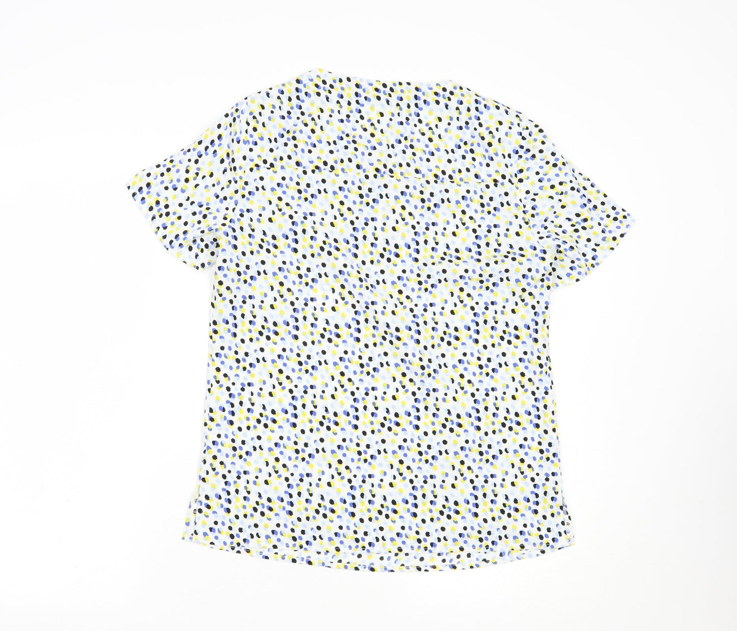 Womens UK Size 6 Vortex White Basic Blouse