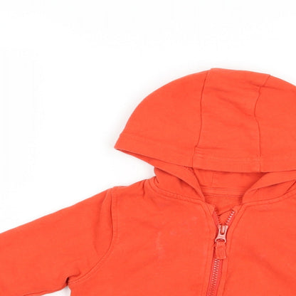 Mini Club Baby Red  Cotton Full Zip Jumper Size 18-24 Months  Zip