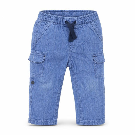 Baby Club Baby Blue  Cotton Jogger Jeans Size 12 Months  Drawstring