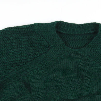 Womens UK Size S Topshop Green Pullover Jumper