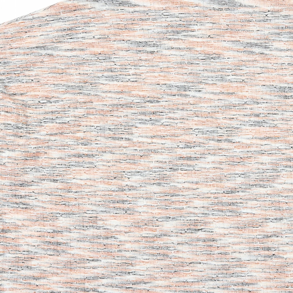 George Womens Orange Mock Neck  Polyester Pullover Jumper Size 18