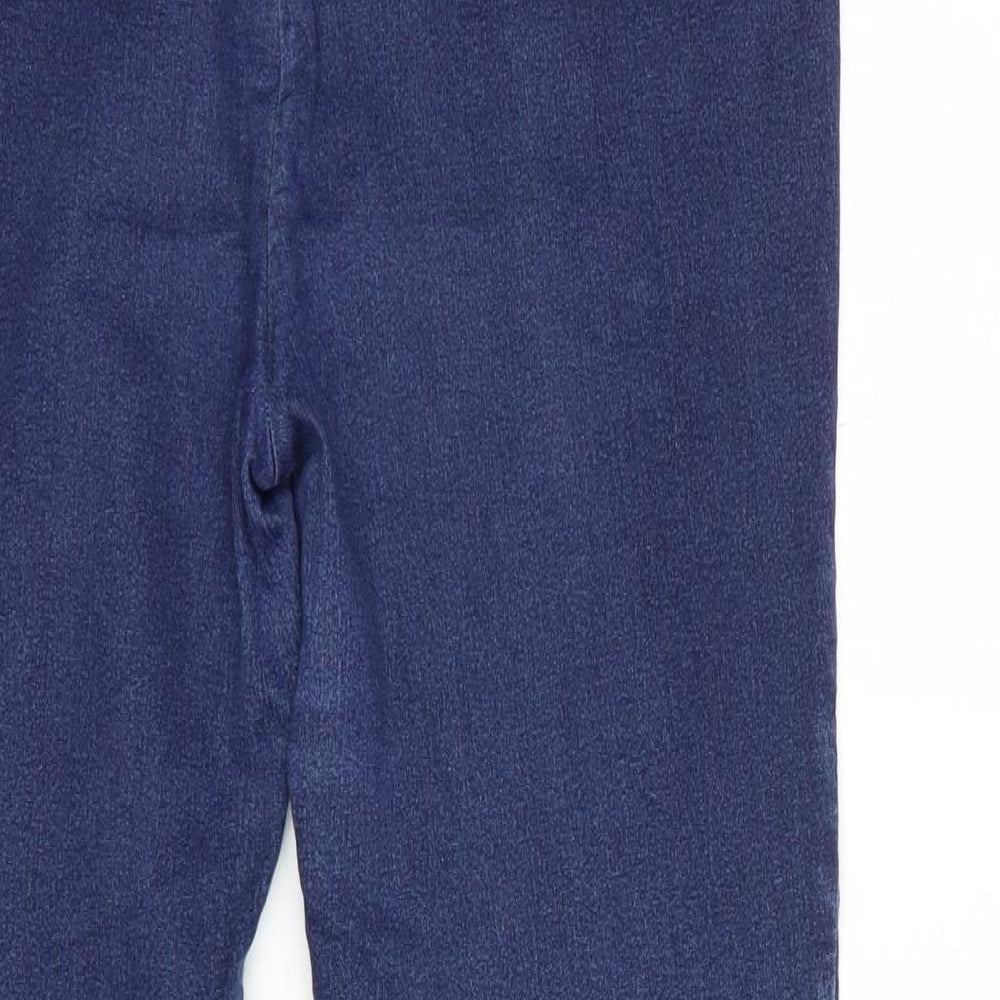 No2moro Womens Blue  Cotton Skinny Jeans Size 12 L29 in Regular Zip