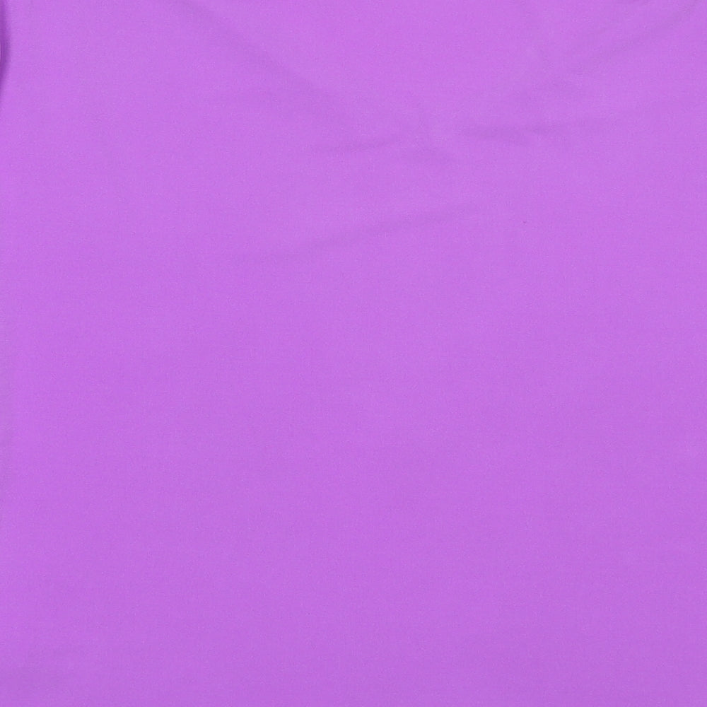 Womens UK Size 14 Michele Hope Purple Basic T-Shirt