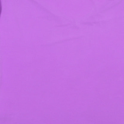 Womens UK Size 14 Michele Hope Purple Basic T-Shirt