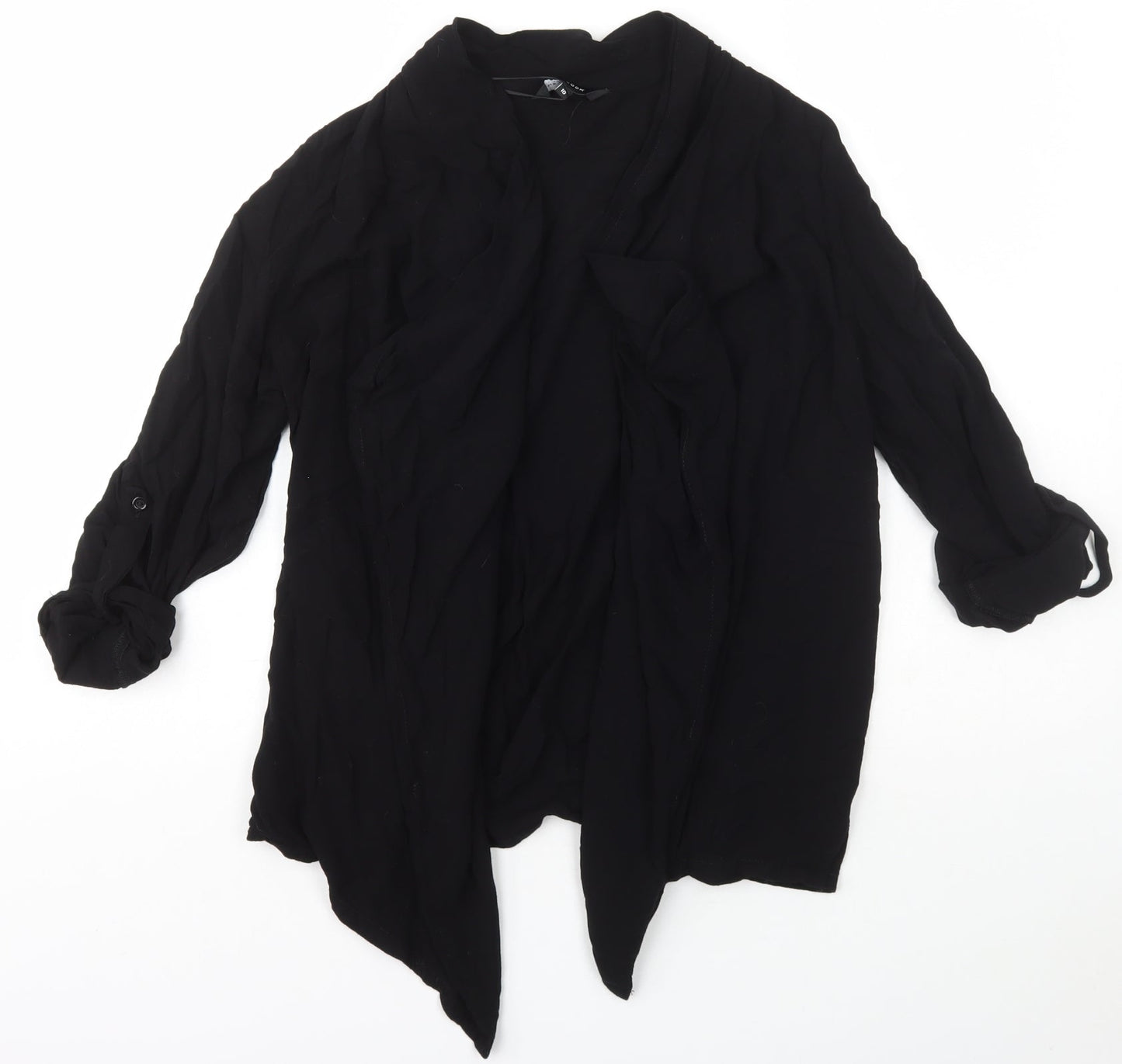 Womens UK Size 10 New Look Black Cardigan Jumper