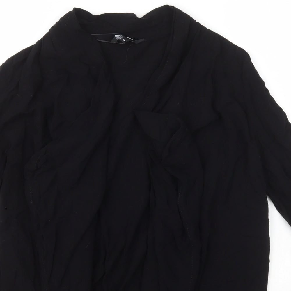 Womens UK Size 10 New Look Black Cardigan Jumper