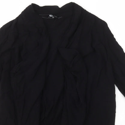 Womens UK Size 10 New Look Black Cardigan Jumper