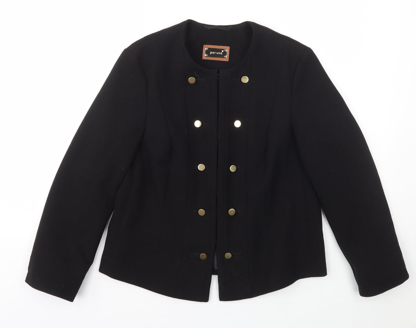 Womens UK Size 10 Per Una Black Jacket