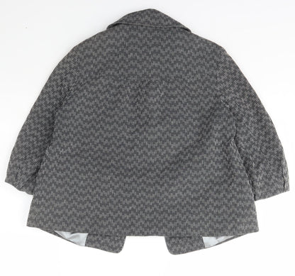 George Womens Grey   Jacket Blazer Size 12  Buckle
