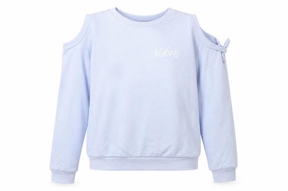 New Look Girls Blue Round Neck  Polyester Pullover Jumper Size 14-15 Years  Pullover