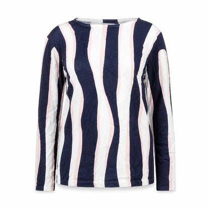 Womens UK Size 6 Marble Blue Pullover Jumper