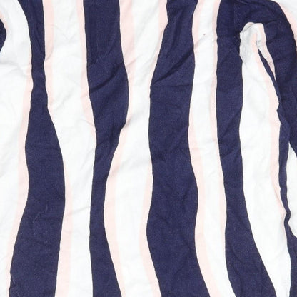 Womens UK Size 6 Marble Blue Pullover Jumper