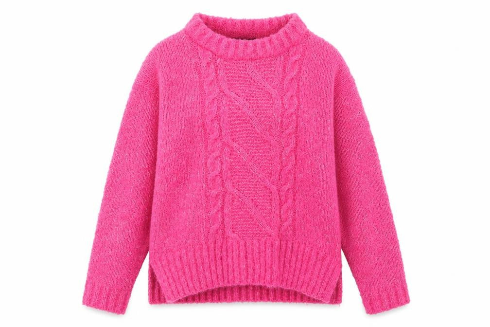 Womens UK Size S George Pink Pullover Jumper