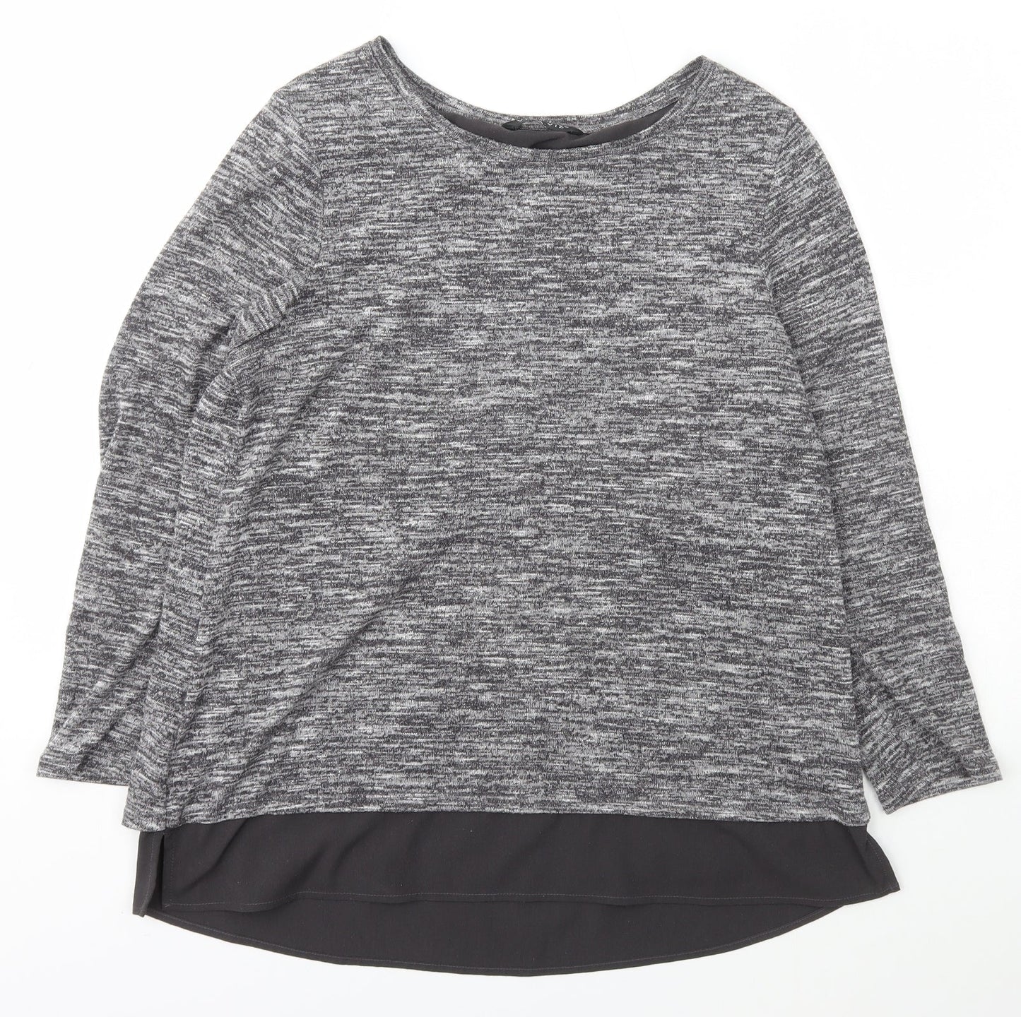 Womens UK Size 12 Viz a Viz Grey Pullover Jumper