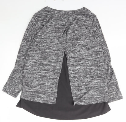 Womens UK Size 12 Viz a Viz Grey Pullover Jumper
