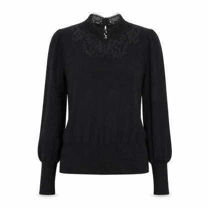 Womens UK Size XS Oasis Black Pullover Jumper