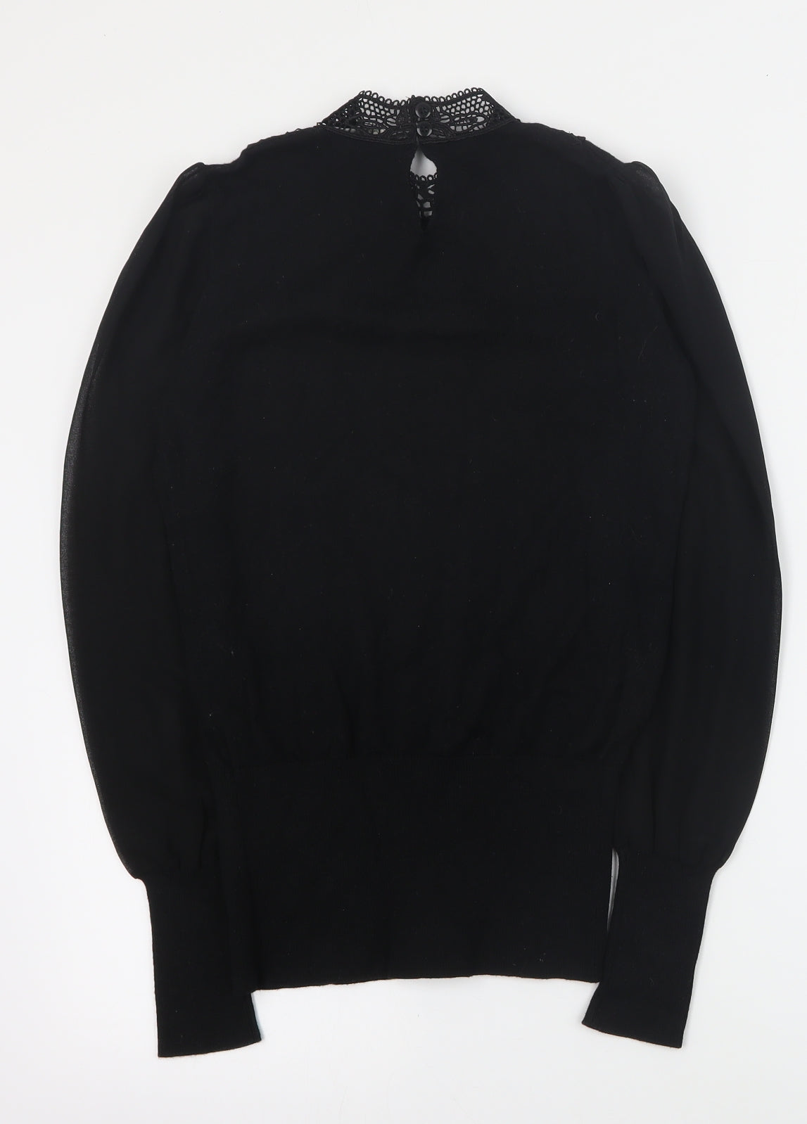 Womens UK Size XS Oasis Black Pullover Jumper