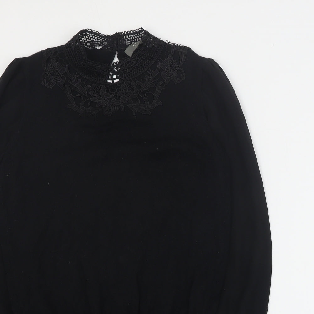 Womens UK Size XS Oasis Black Pullover Jumper