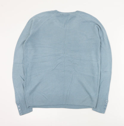 Womens UK Size 12 Marks and Spencer Blue Pullover Jumper