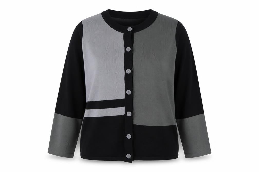 Womens UK Size L Fay Louise Grey Cardigan Jumper