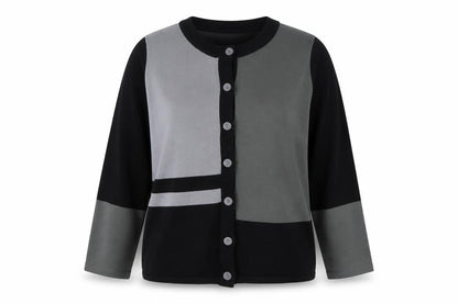 Womens UK Size L Fay Louise Grey Cardigan Jumper