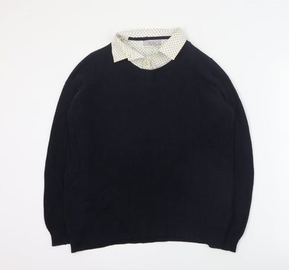 Womens UK Size 12 Per Una Black Pullover Jumper