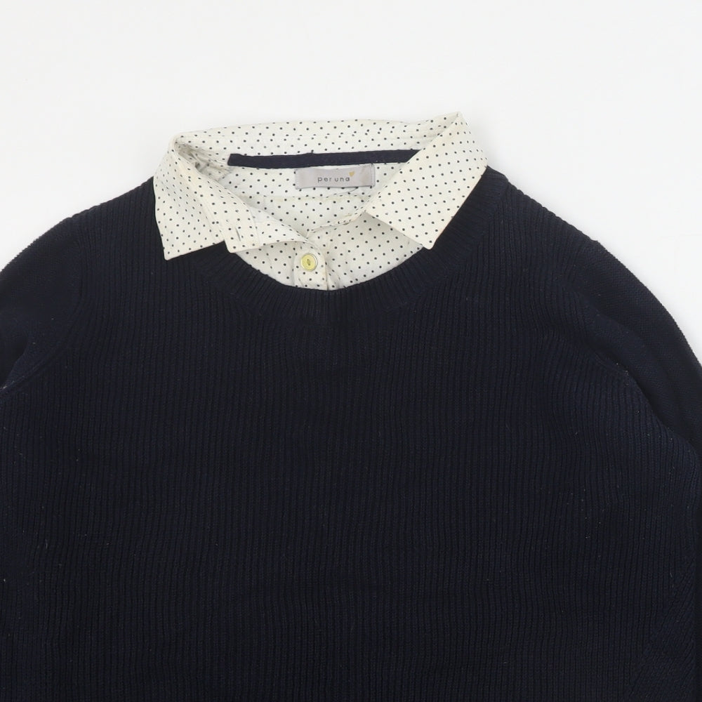 Womens UK Size 12 Per Una Black Pullover Jumper