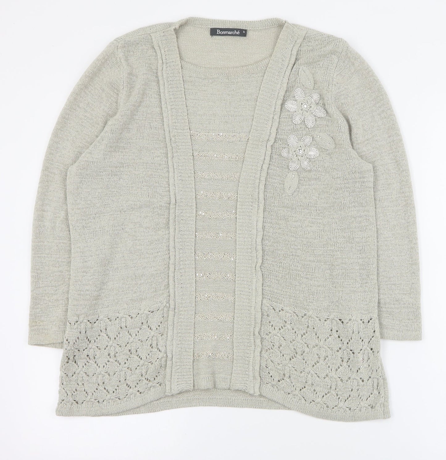 Womens UK Size S Bonmarche Beige Pullover Jumper