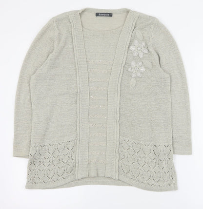Womens UK Size S Bonmarche Beige Pullover Jumper