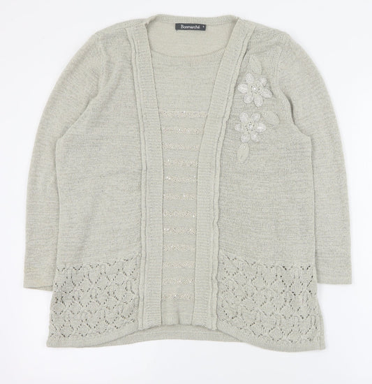 Womens UK Size S Bonmarche Beige Pullover Jumper