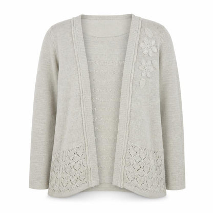 Bonmarché Womens Beige Round Neck Acrylic Pullover Jumper Size S