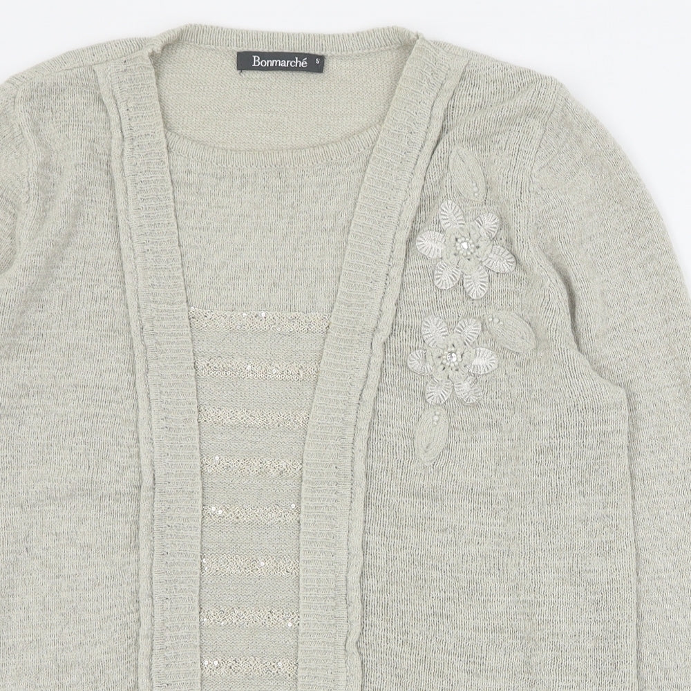 Womens UK Size S Bonmarche Beige Pullover Jumper