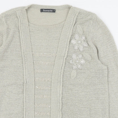 Womens UK Size S Bonmarche Beige Pullover Jumper